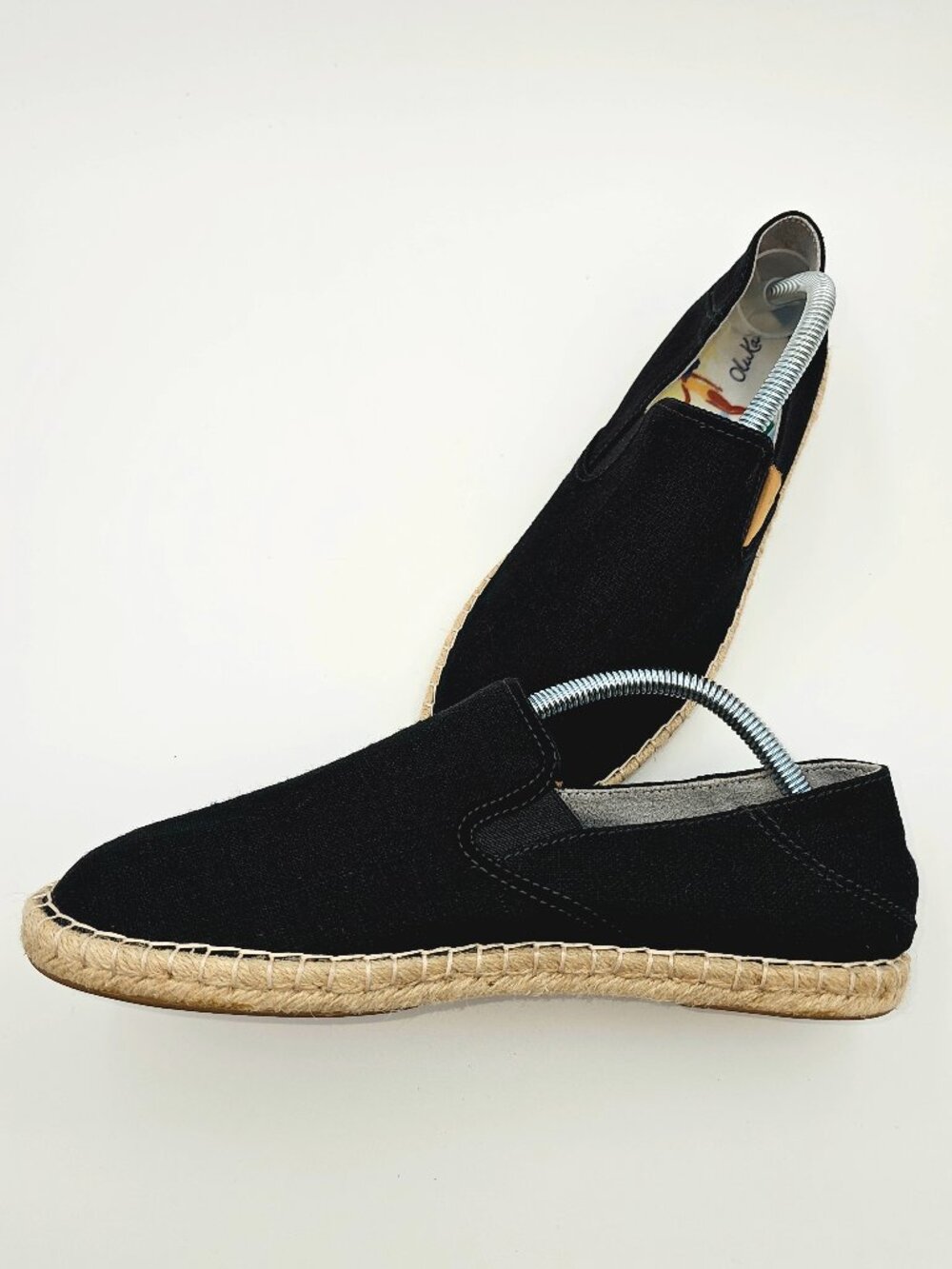 Olukai Kaula Pa'a Kapa Black Convertible Espadrille Sandals Shoes Women's Size 9